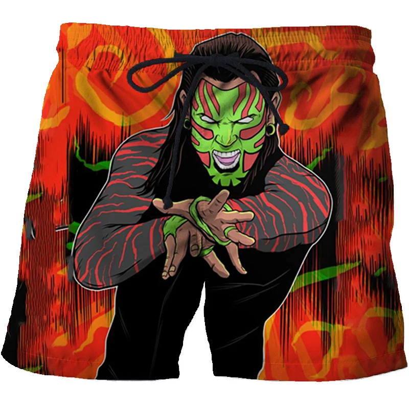 

Men's beach shorts WWE 3D printing summer quick-drying surfing swimming shorts men's casual sports shorts