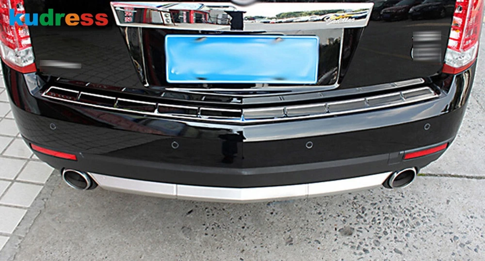 Для Cadillac SRX 2010 2011 2012 2013 из нержавеющей стали защита заднего бампера пороги педали крышка багажника Накладка 1 шт