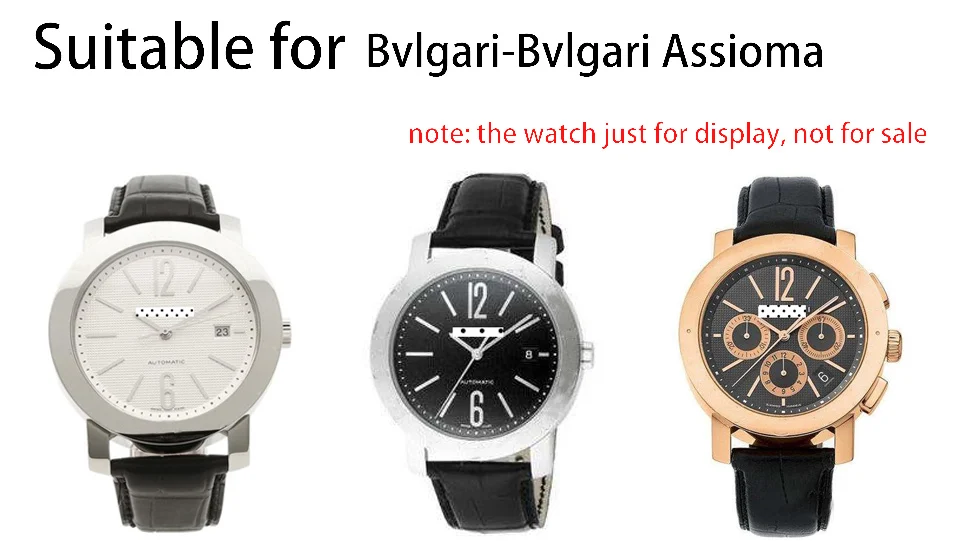 PESNO подходит для Bvlgari-Bvlgari BB42 натуральная кожа часы с ремешком из кожи крокодила ремни Для мужчин браслет на запястье 21 мм черный аксессуары