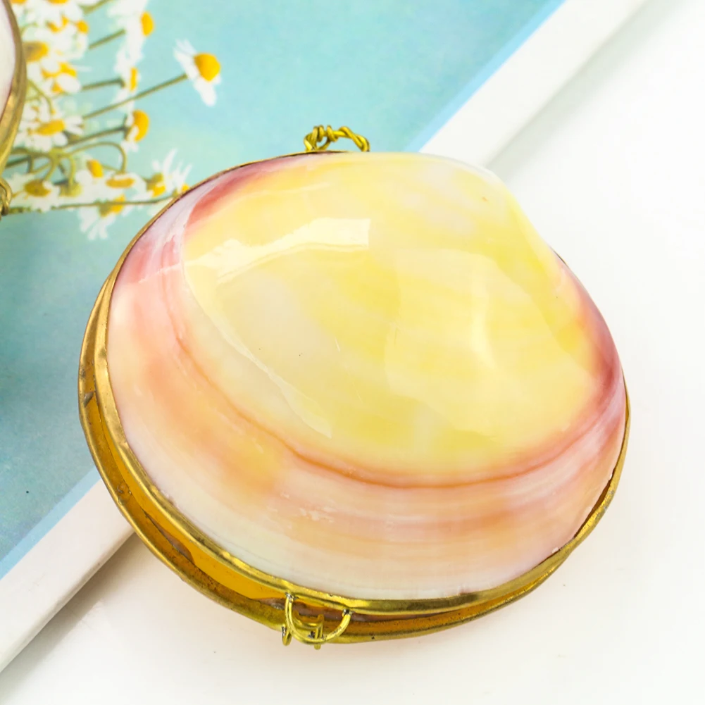 Шкатулка для ювелирных изделий из натуральной ракушки 1 шт. | Дом и сад