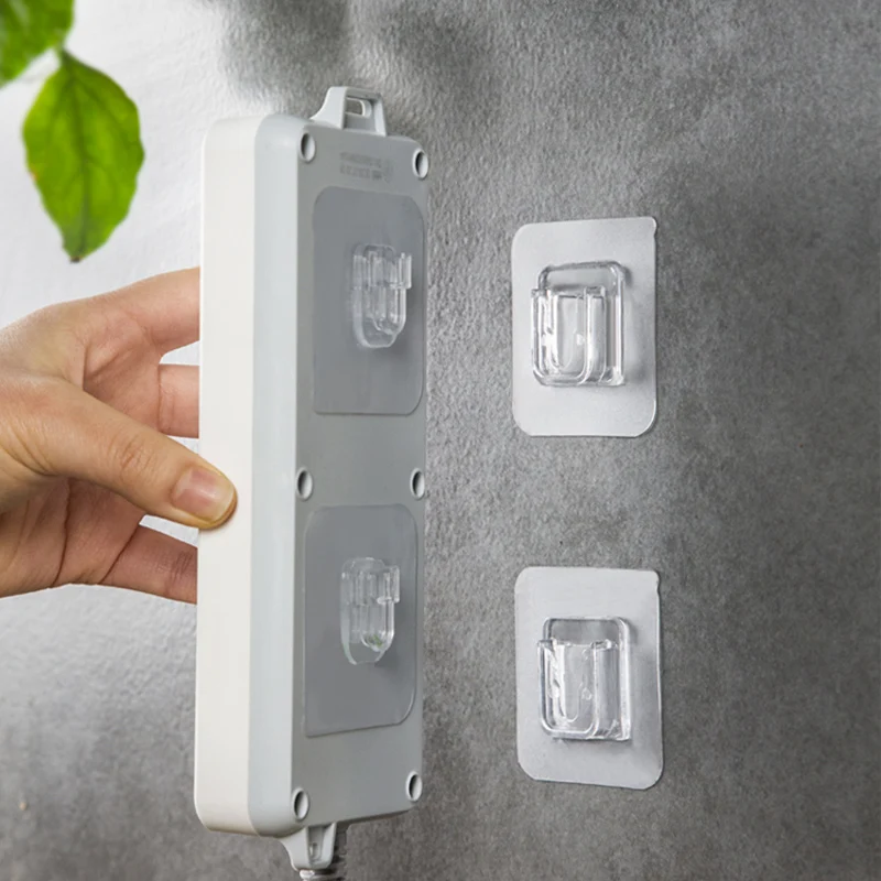 

1-10pcDouble-Sided Adhesive Wall Hooks Hanger Strong Transparent Suction Cup Wall Holder For Kitchen dubbelzijdig klevende haken