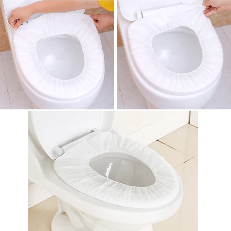 

1/5/10PC Non-woven Disposable Travel Toilet Seat Covers Disposable Toilet Paper Cover Waterproof Toilet Seat Cover Bathroom Tool