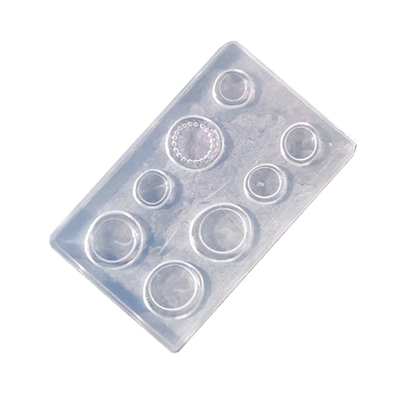 

594B Nail Button Silicone Mold Nail Art Button Pattern Decals Nail DIY Mould Kit