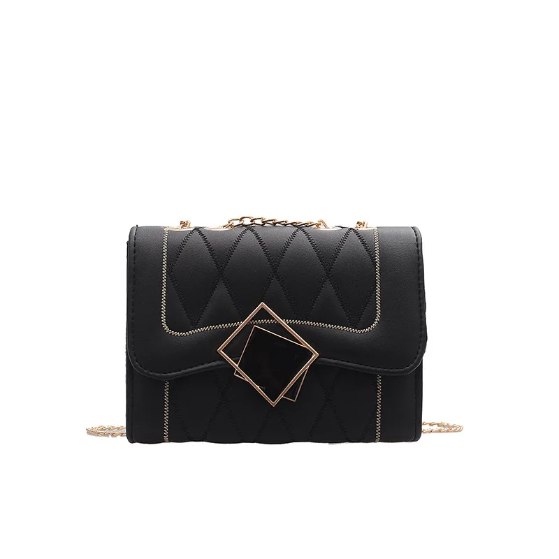 

Crossbody Bags Women Fashion Diamond Lattice Flap-bag Vintage Simple Office Ladies Handbags Elegant All-match Modern PU Leather
