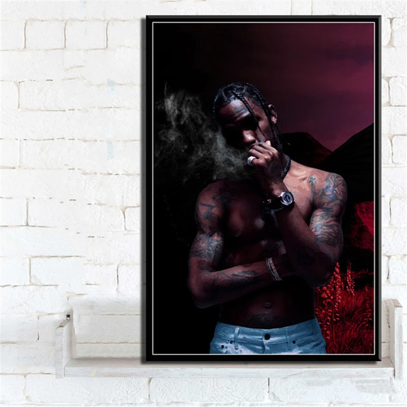 

Travis Scott Astroworld Rodeo DAYS Rap Music Album Star Poster Prints Art Canvas Painting Wall Picture Home Decor quadro cuadros