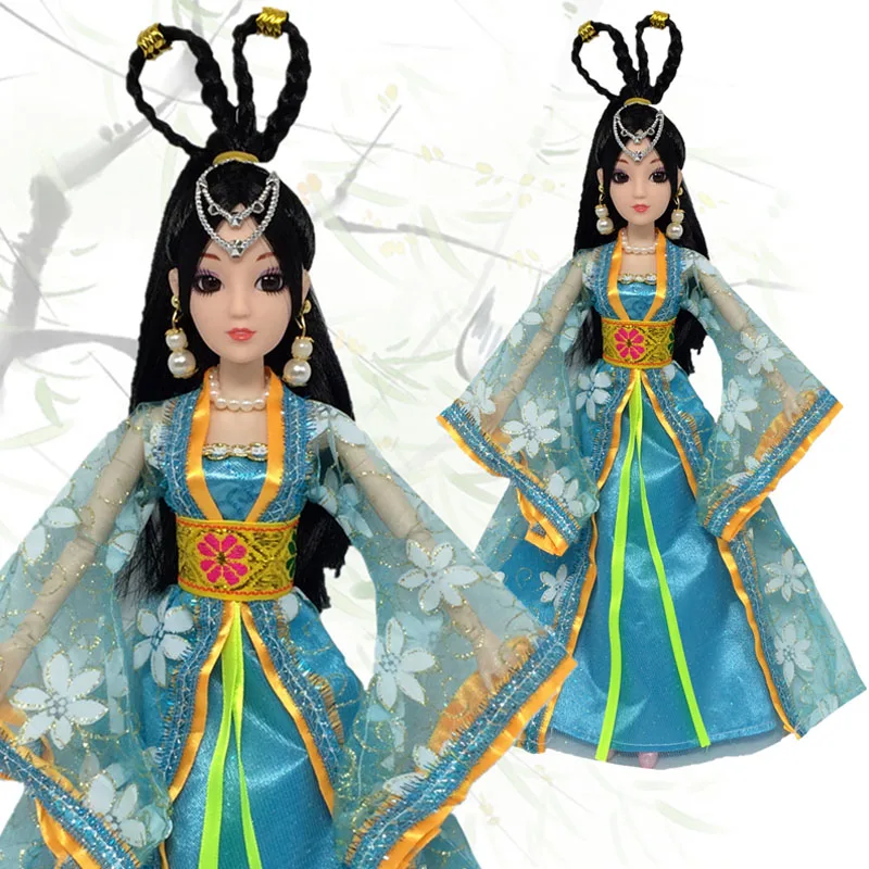 Синяя одежда для куклы косплея платье с цветочной юбкой Барби игрушки детей
