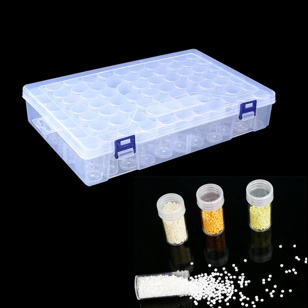 

5d Diamond Painting Accessories Detachable Storage Container For Beads Seeds Drills with Individual Bottles Home Storage boxes