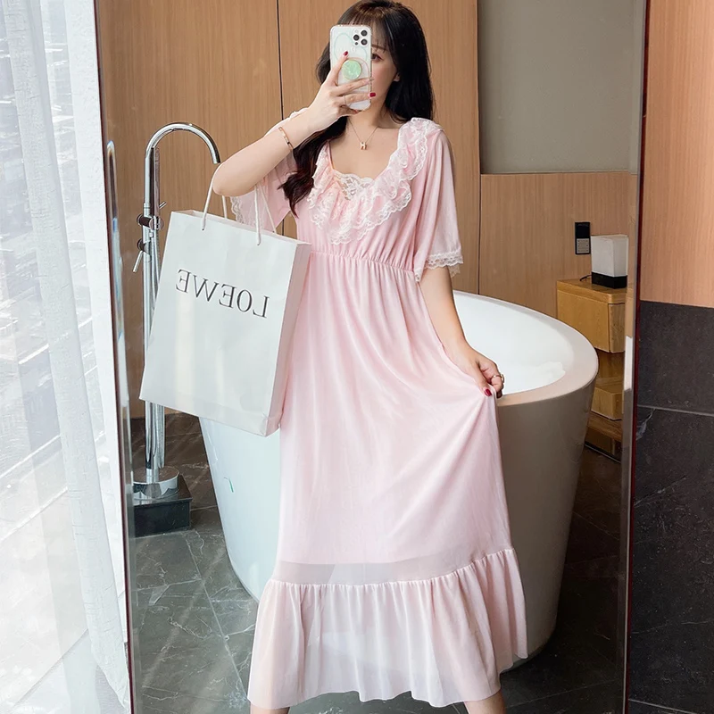 

Summer Pajamas Sexy Sleepwear Women Sleepwear Slip Dress Loose Version Lingeries Eleven Princess Style