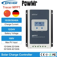 epever tracer solar charger controller mppt 40a 30a 20a 10a lcd 12v24v auto high efficiency solar regulator 4210an 3210an 2210an