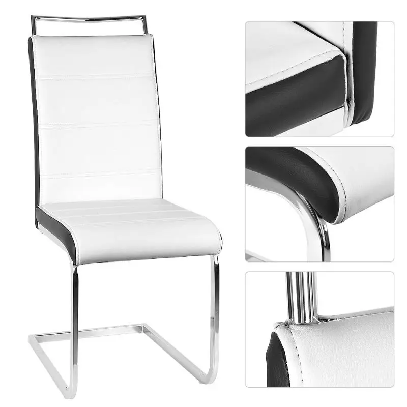 

Обеденные стулья 2 шт., прочный стул из полукожи в нордическом стиле для гостиной, кафе, комнаты, столовой