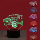 3D ночсветильник, Спортивная светодиодсветодиодный иллюзионная лампа Ca, 16 цветов, меняющийся настольный декор для спальни, оптические лампы, рождественский подарок для детей