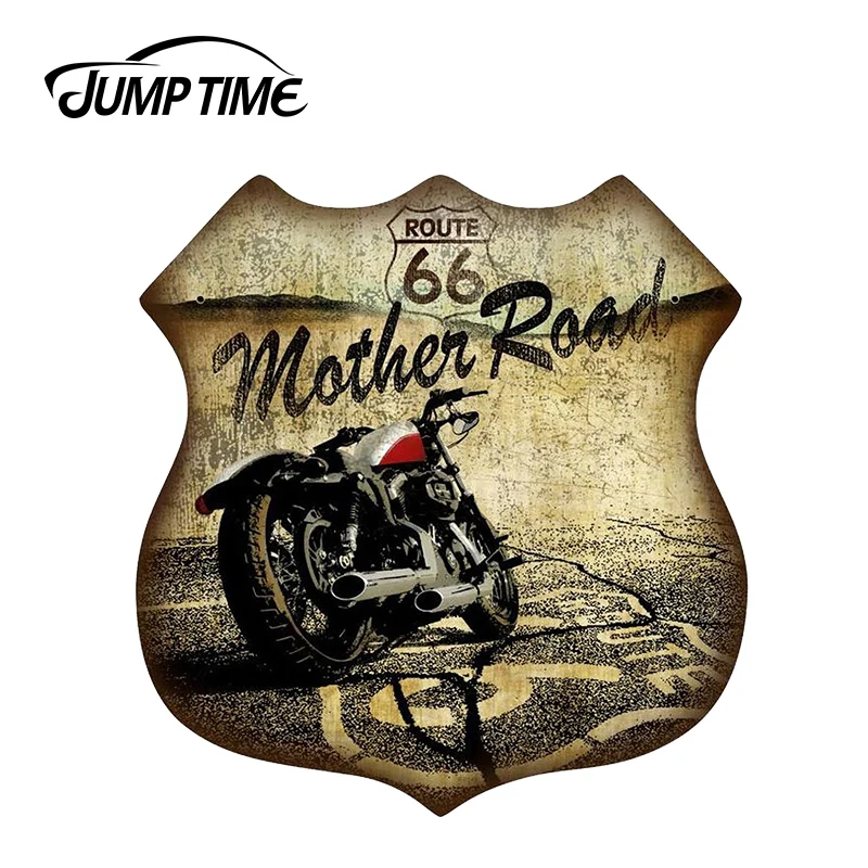 JumpTime 13 см x 12 1 для Route 66 щит знак винил JDM наклейки машина бампер окно мотоцикла