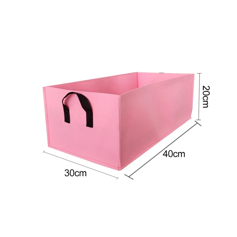 D 40x30x20cm Нетканый мешок для роста растений, защита окружающей среды, мешок для посадки овощей, цветочный горшок, Садовые принадлежности - Цвет: D 40x30x20cm