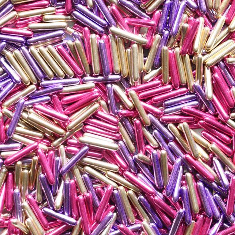 Съедобные сахар иглы Сахар Бусины 30 г торт украшение Шоколад золотистого и