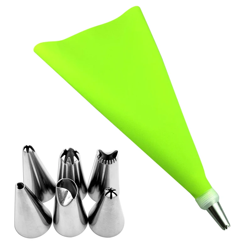 8 шт./компл. наборы наконечников для украшения насадки глазировки из нержавеющей