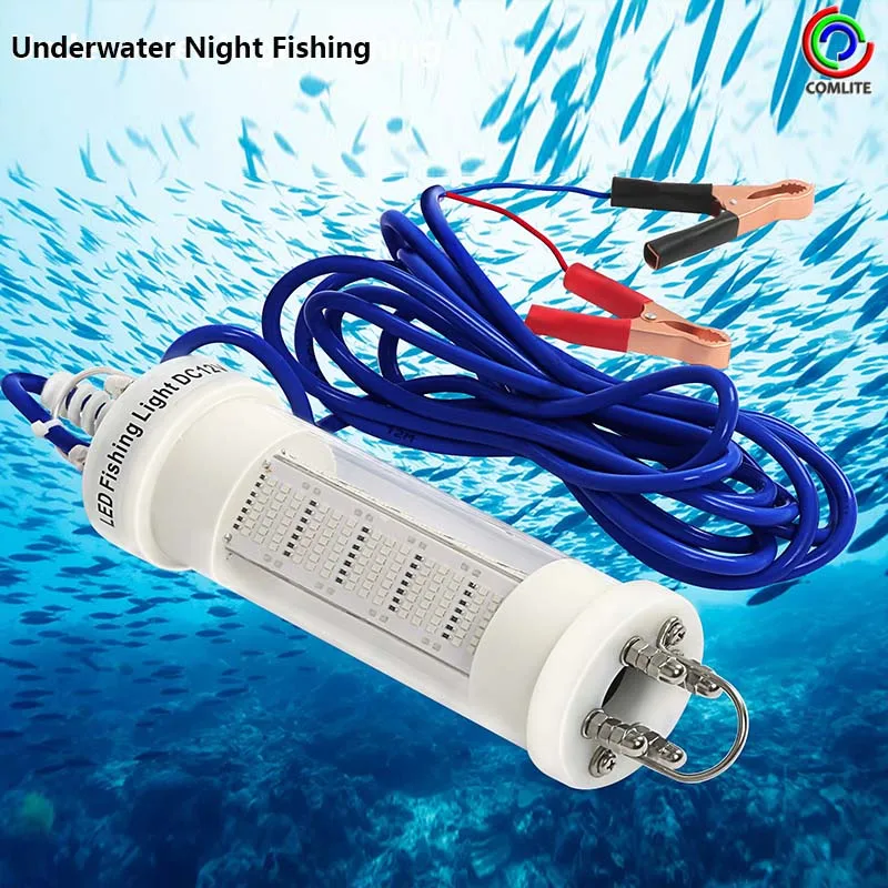 

140W 200W 300W 400W Underwater LED Fishing Light 12V/24V Lure Bait Finder Night Fishing Light for Shrimp Prawns Squid