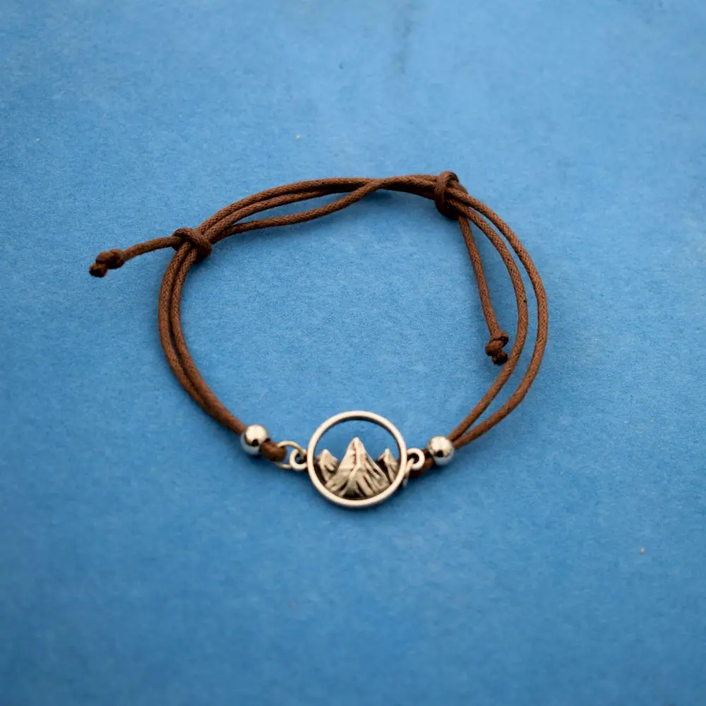 Браслет с изображением гор подарок для женщины путешествий на открытом воздухе |