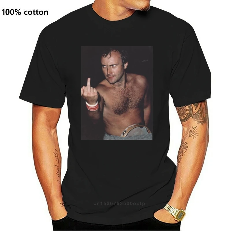 

New Phil Collins Foto T-Shirt - Rock Pop Genesis Tribut T Shirt Cool T-Shirts Designs Best Selling Men Middle Aged Top Tee