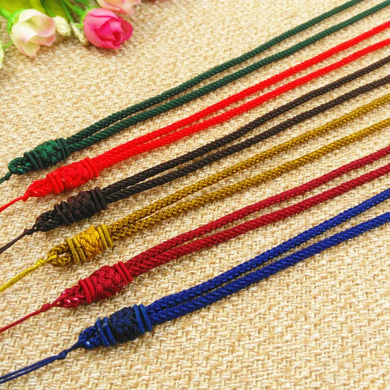 5 шт. ручная вязка шелковая нить Узелок для кулона длинный шнур Анана Узелок|knotting