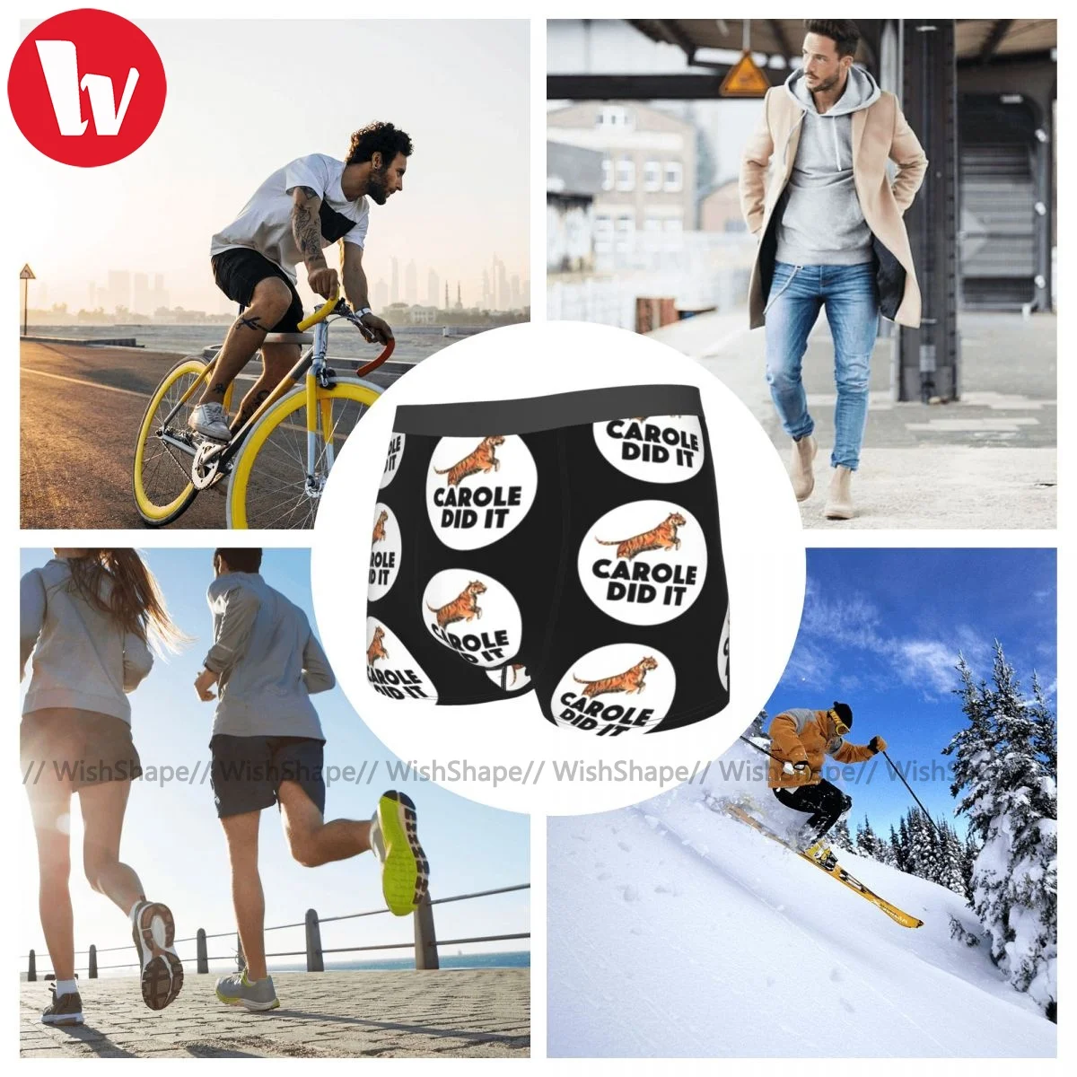 

Joe Exotic Underwear Trenky Polyester Funny Trunk Boys Sublimation Sublimation Boxer Brief