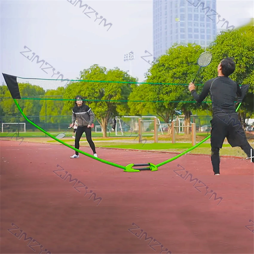 

GW-00021 Badminton Net Rack Support Stand Set Outdoor Sports Ground Grass Lawn Portable Folding Mobile Shuttlecock Network Suit