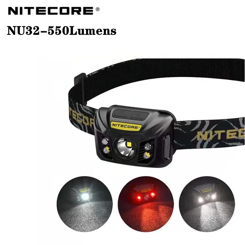 Оригинальный высокопроизводительный перезаряжаемый налобный фонарь Nitecore NU32