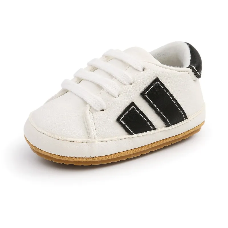

Classic Style Soft Leather Baby Shoes Toddler Rubber Sole Sport Shoes Newborn First Walkers Boys Girls Anti-slip Baby Moccasins