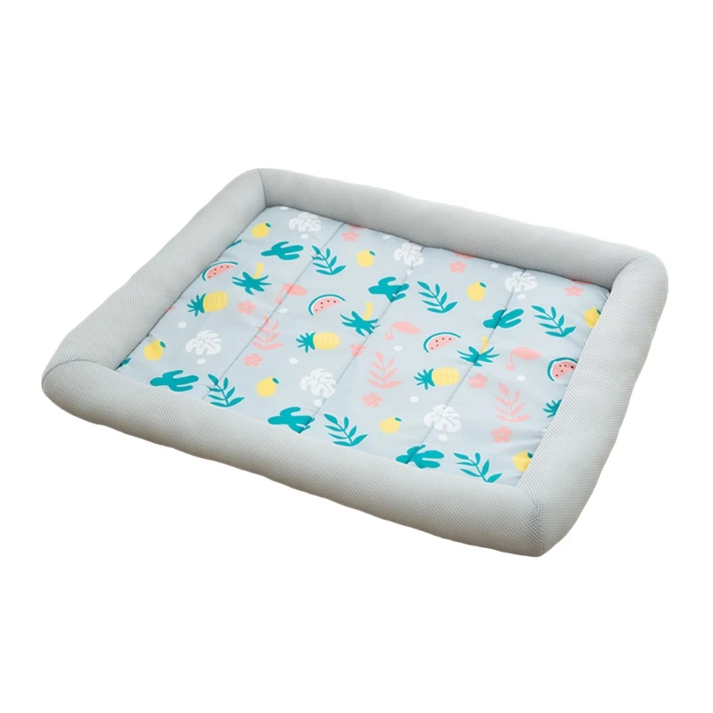 Самоохлаждающийся коврик для домашних питомцев из ледяного шелка кровать собак