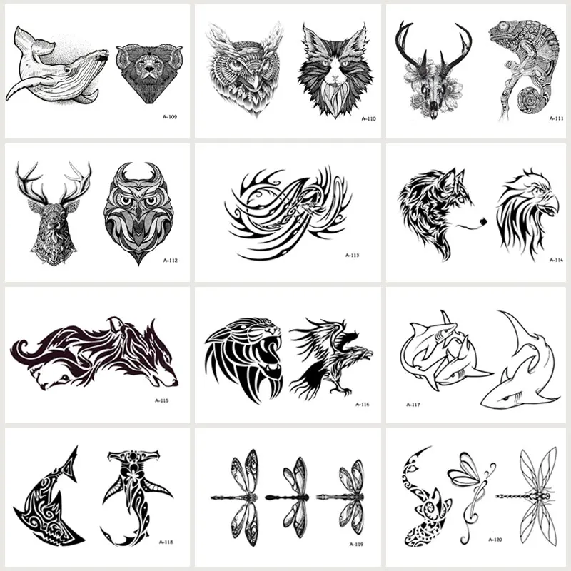12 шт./Лот водостойкая Временная тату наклейка на руку|tatoo sticker|fake tattootattoo waterproof |