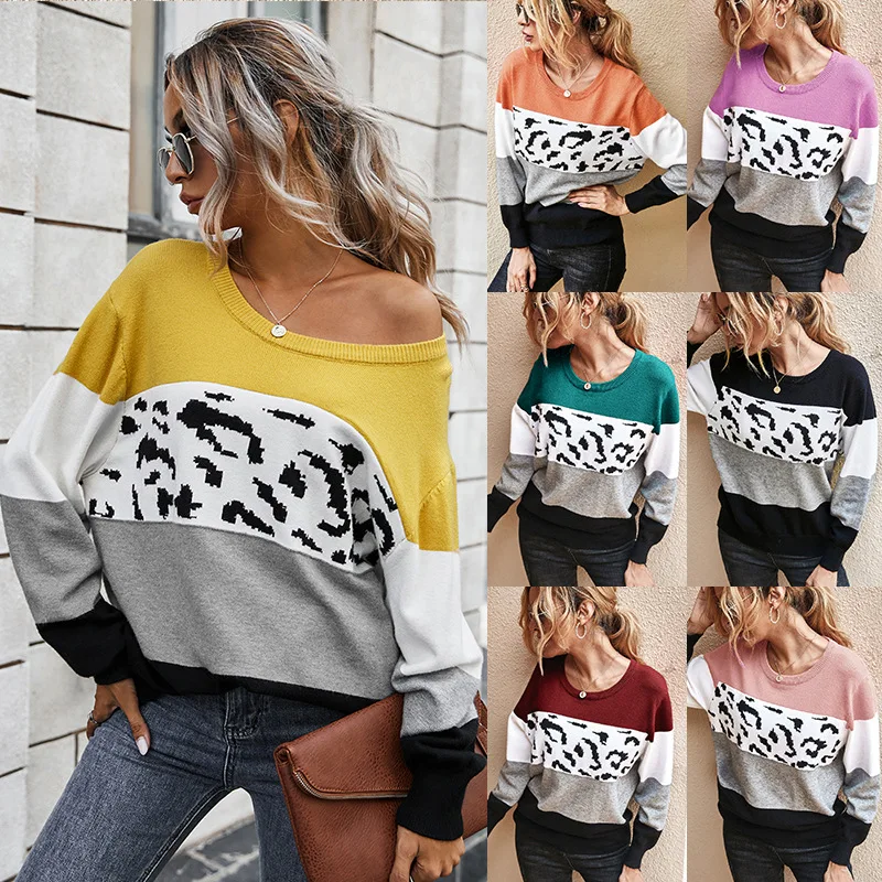 

Knitting Sweater Women Autumn Winter 2021 Sweaters Long Sleeve Round Neck Pullovers