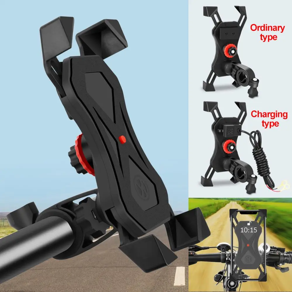 USB ЗУ для мобильного телефона держатель мотоцикла велосипедный руль iphone huawei Oneplus