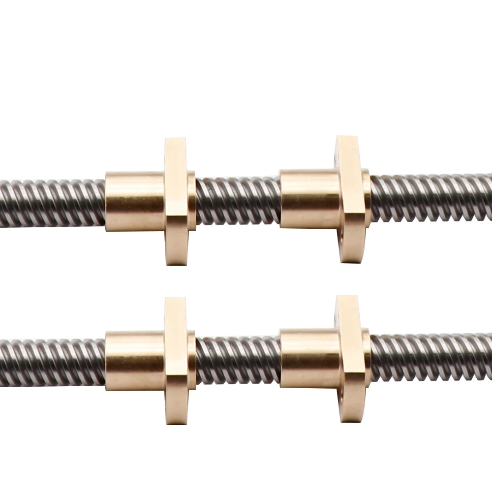 Шаг ходовой гайки T8 1 шт. шаг 2 мм свинца 8 латунь t8x8 фланцевая винтовая гайка с