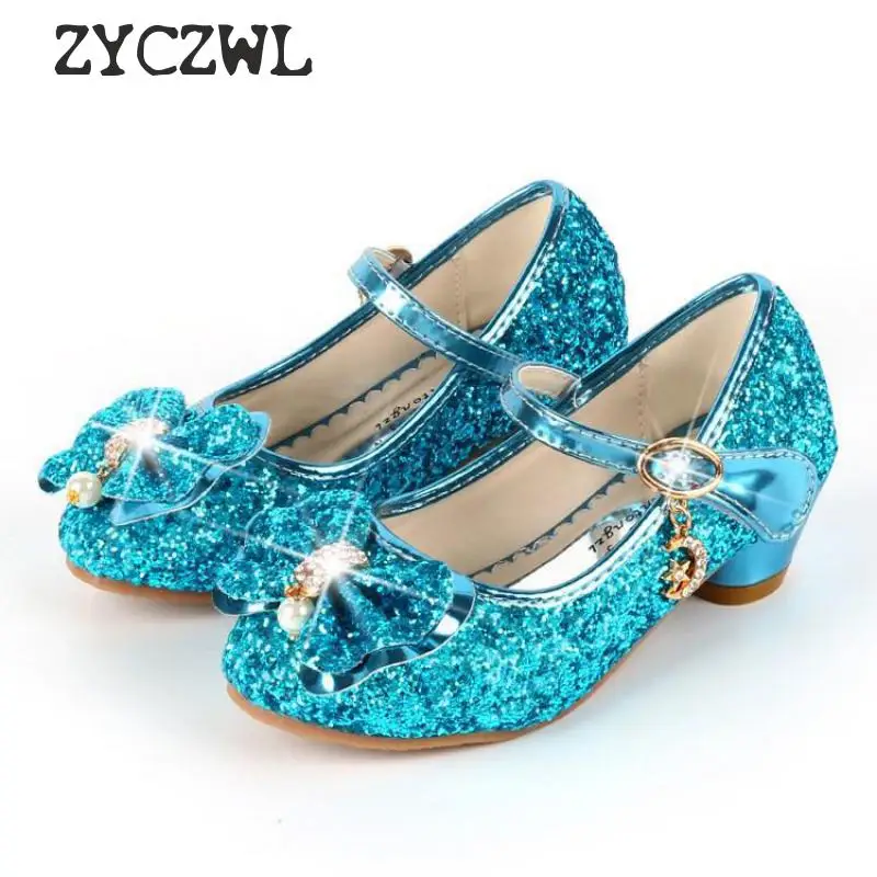 Сезон осень Детская обувь Обувь для девочек на высоком каблуке танцев Юбки