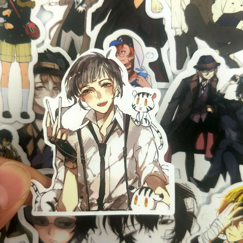50 шт./компл. Bungou Stray Dogs граффити наклейки Janpaese аниме-наклейки для DIY багажа чемодан ноутбук мотоцикл автомобиль Pegatinas