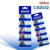 10pcspack cr2032 cell coin lithium battery 3v button batteries br2032 dl2032 ecr2032 cr 2032 for watch electronic toy remote
