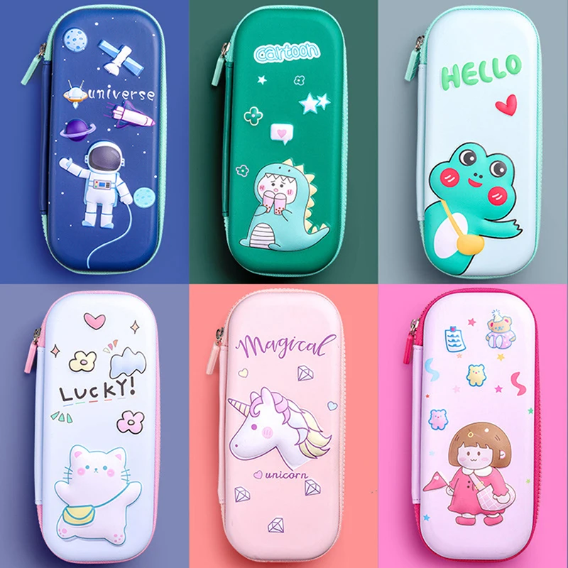

1PC Pencil Cases Kawaii School Pencil Case Student Pencilcases Stationery Trousse Scolaire School Supplies Cute Pencil Box
