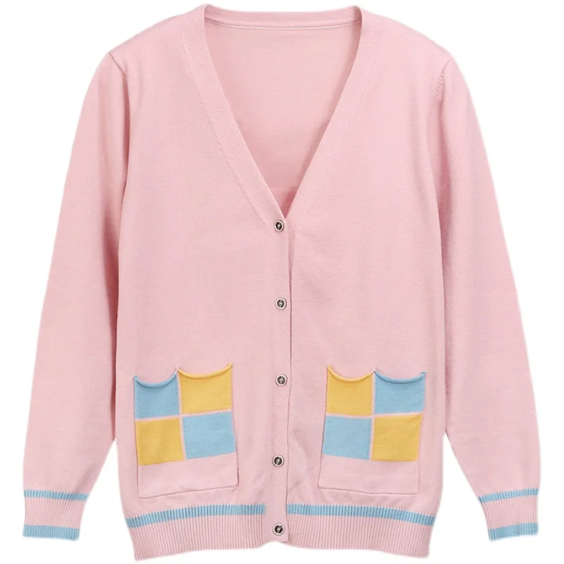 Женский длинный кардиган с узором ромбиками корейский стиль пальто оверсайз 4XL