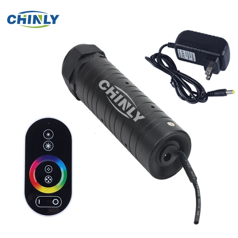 6 Вт RGB волоконно светильник оптический свет двигателя с RF сенсорным пультом