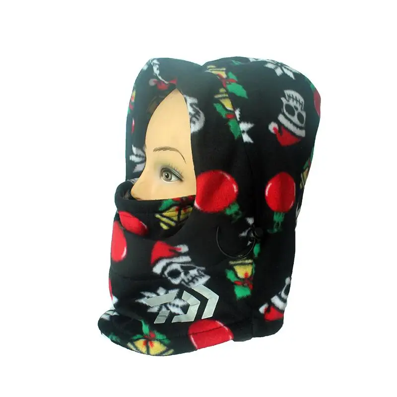 Зимняя флисовая Лыжная шапка для мужчин и женщин камуфляжная теплая маска лица