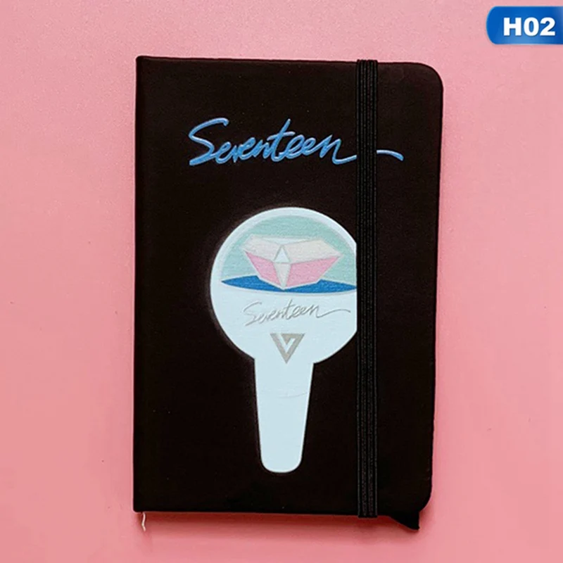 H02 KPOP BLACKPINK Got7 Twice Txt IZONE SEVENTEEN блокнот ПУ школьные принадлежности тетрадь мультфильм Pocketbook подарки - Цвет: H02