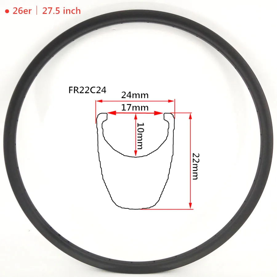 FIC 22 мм глубокий 24 широкий углеродный горный велосипед обод 26 дюймов 27 5 дюйма 32h XC
