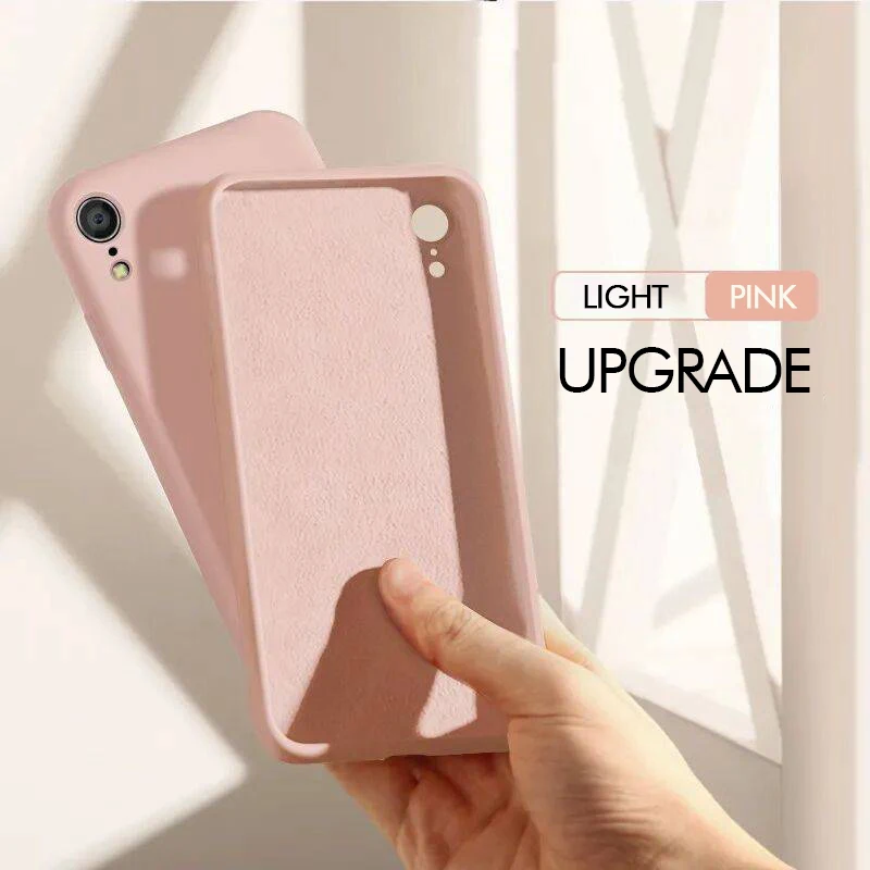 

Candy Plain Color Silicone Phone Case for iPhone 11 Pro Max X XR XS SE 2 8 7 6 6s Plus Soft Silicon Slim Protection Mobile Cover