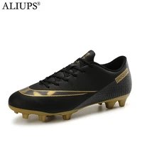 aliups 2021 men soccer shoes adult kids tffg football boots cleats grass training sport footwear sneakers plus size 32 47