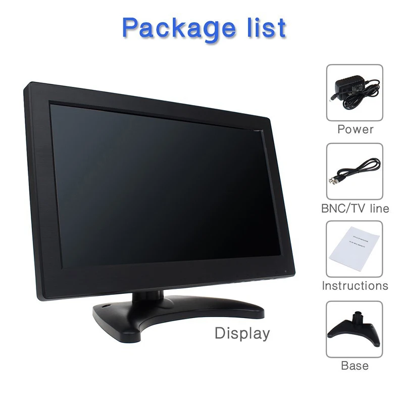 11 6 дюймовый монитор ZHIXIANDA с разрешением 1366x768 AV BNC VGA HDMI USB