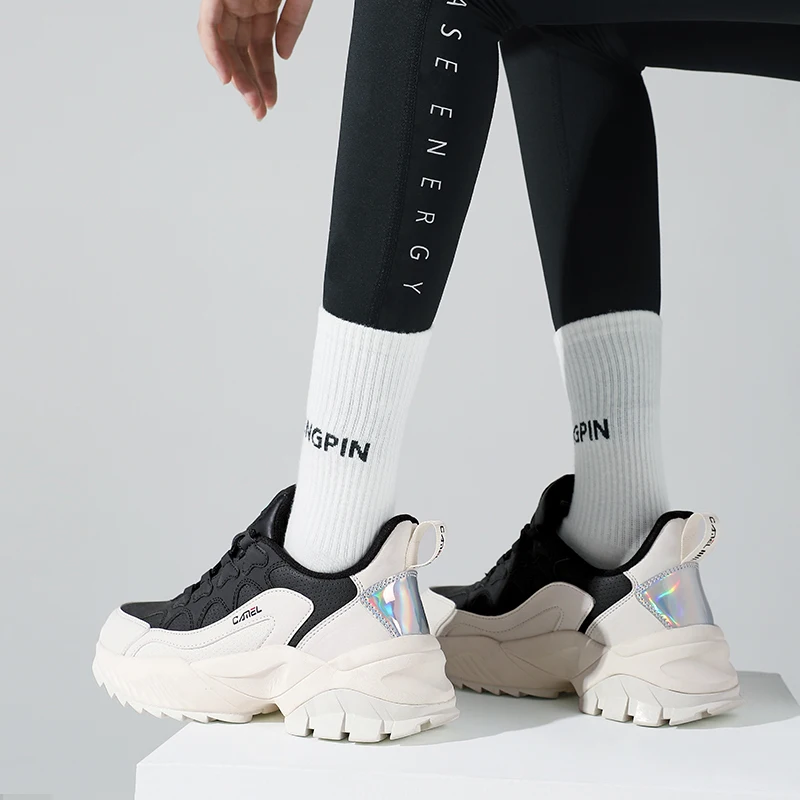 CAMEL Women Autumn Winter New Fashion Chunky Sneaker Shoes Outdoor Casual Sports Ladies Footwear Female