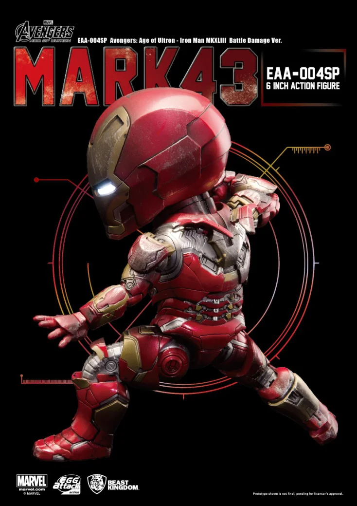 6 дюймов атака яйцами действие Marvel Железный человек MARK43 боевой ущерб сцена Мстители EAA-004SP кровотечение край Броня фигурка игрушки