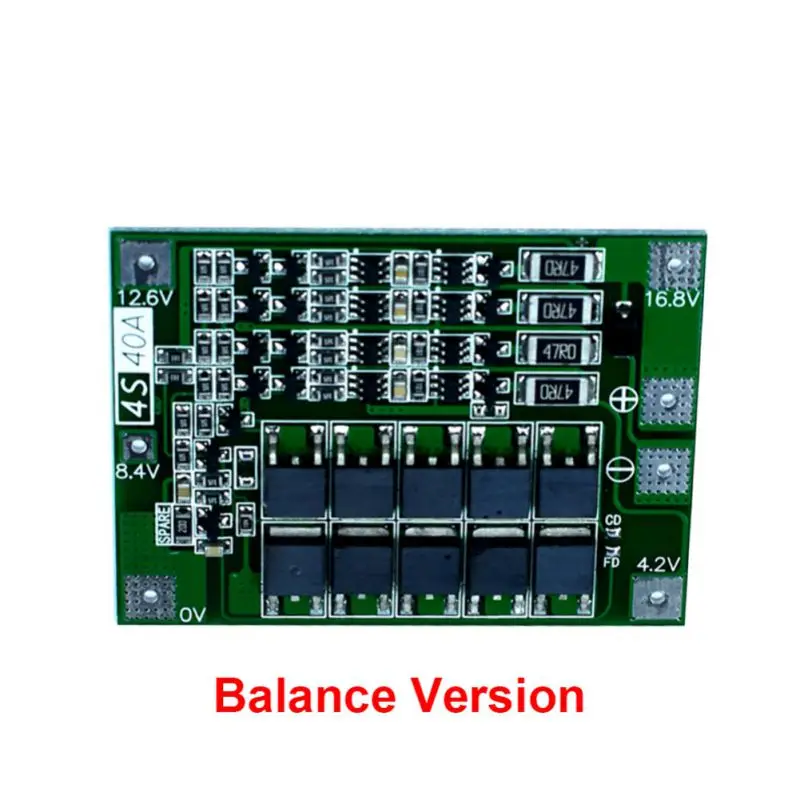 4S 40A литий ионная батарея Защитная плата 18650 зарядное устройство PCB BMS для