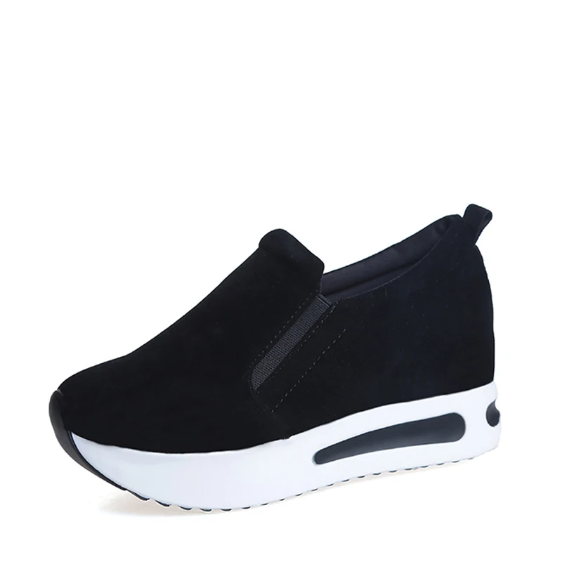 

Women Vulcanized Shoes Casual Wedge Platform Elastic Band Spring Autumn Increasing Shoes Ladies Sneakers Female Drop Shop
