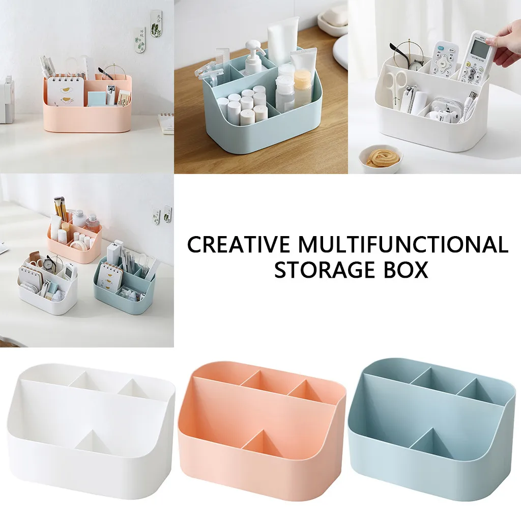 Partition Multi-functional Products Remote Control Cosmetics Storage Box Rangement Maquillage Cosmetic Make Up Organizer | Дом и сад
