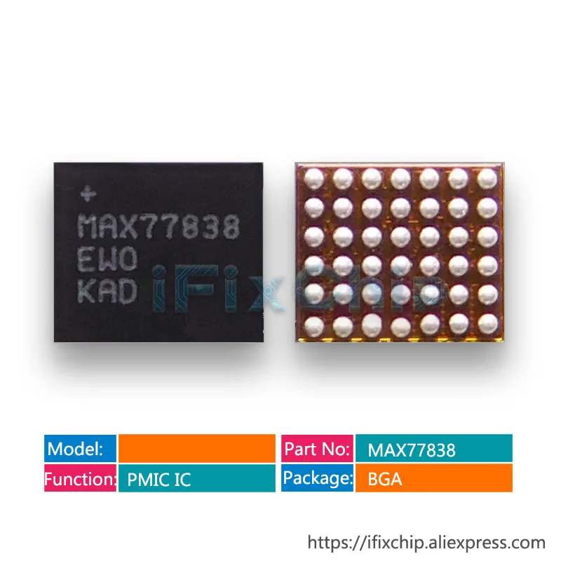 

5 шт./лот MAX77838 77838 чип малой мощности ic для Samsung S7 Edge/ S8 G950F/ S8 + G955F дисплей PM IC PMIC